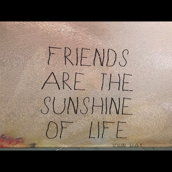 Friends Quote cutting board glass mini 11” x 8” - Picture 3 of 8